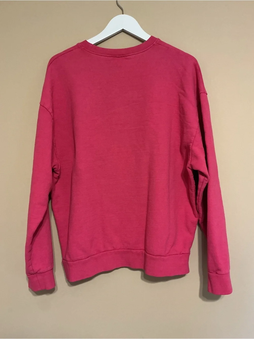 Urban Outfitters Pink Nirvana Graphic Crewneck with Yellow Print